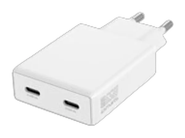 4smarts Netzladegerät PDPlug Slim Dual 65W GaN 2C, weiß