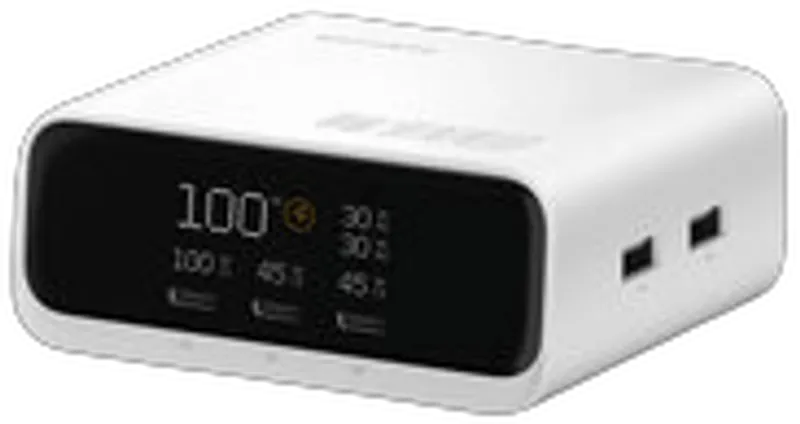 4smarts Desk Charger GaN Screen 100W 3C+2A, weiß