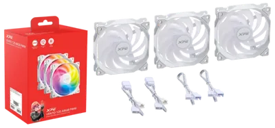 Lüfter XPG VENTO 120 (120mm ARGB PWM Fan 3er) weiß retail
