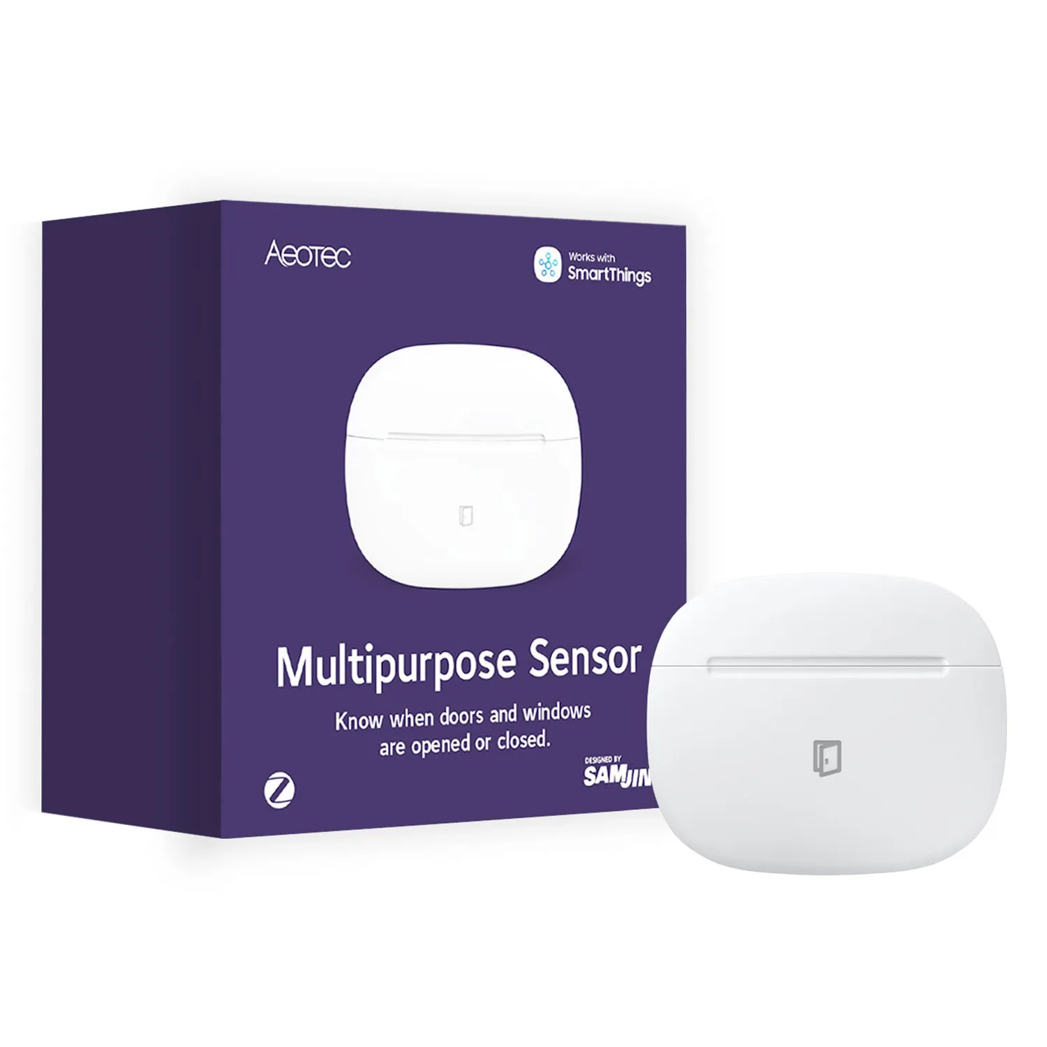Aeotec Smart Things · "Multipurpose Sensor" · Tür- & Fensterüberwachung · Zigbee Aeotec Smart Things · "Multipurpose Sensor" · Tür- & Fensterüberwachung · Zigbee