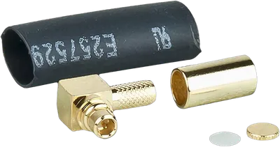 MMCX Stecker für RG-316 Kabel, gwinkelt