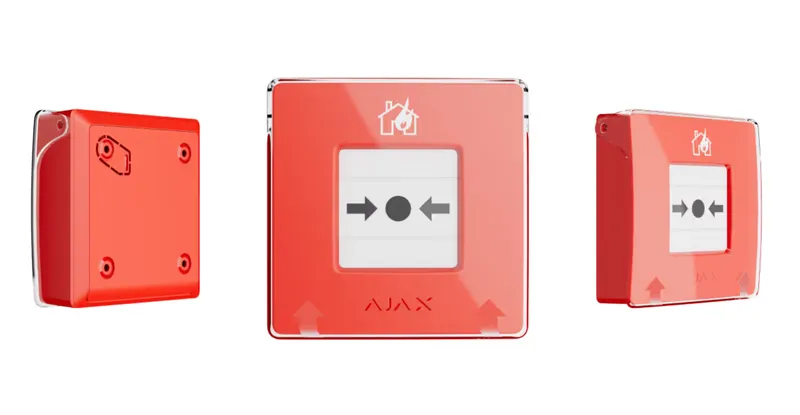 AJAX EN54 Fire & Safety • Manual Call Point • Red