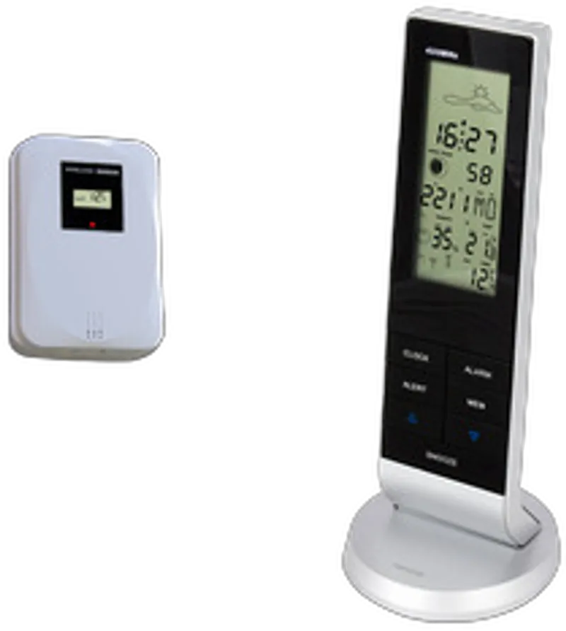 ALECTO WS-1150 Wetterstation mit Außensensor, schwarz/silber