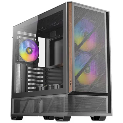 Antec Geh Mid P30 ARGB (Wood) ATX/M-ATX/M-ITX o.N. BK retail