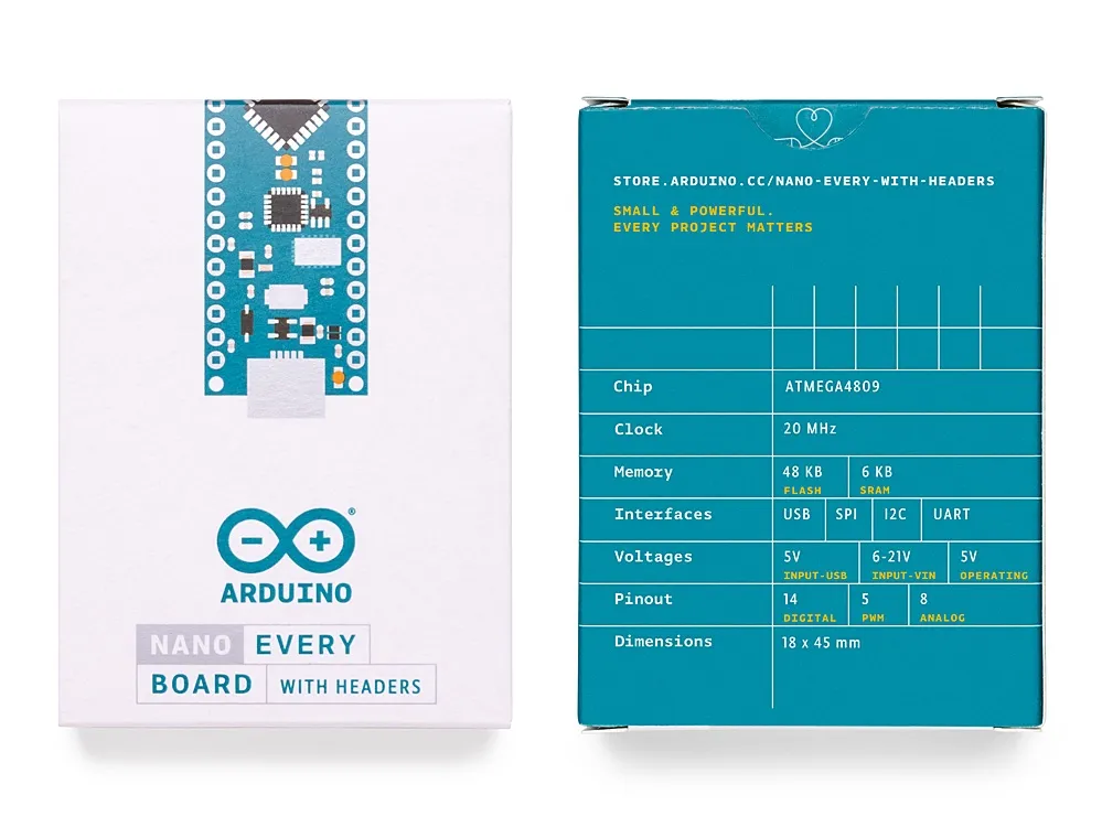 Arduino® Board Nano Every with headers Arduino® Board Nano Every with headers