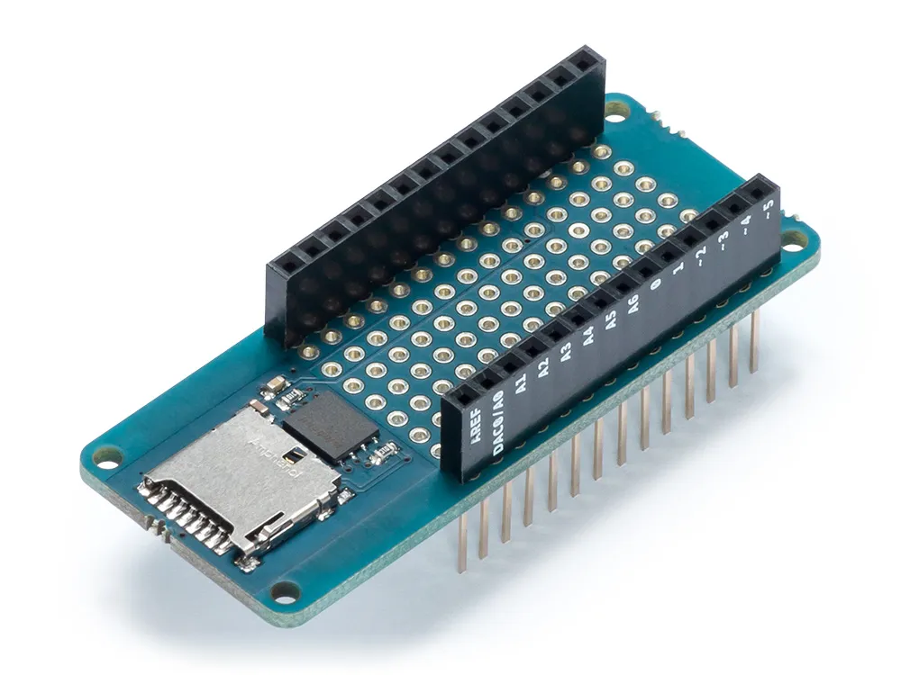 Arduino® Shield MKR MEM (Flash-Speicher & microSD Karte Slot) Arduino® Shield MKR MEM (Flash-Speicher & microSD Karte Slot)