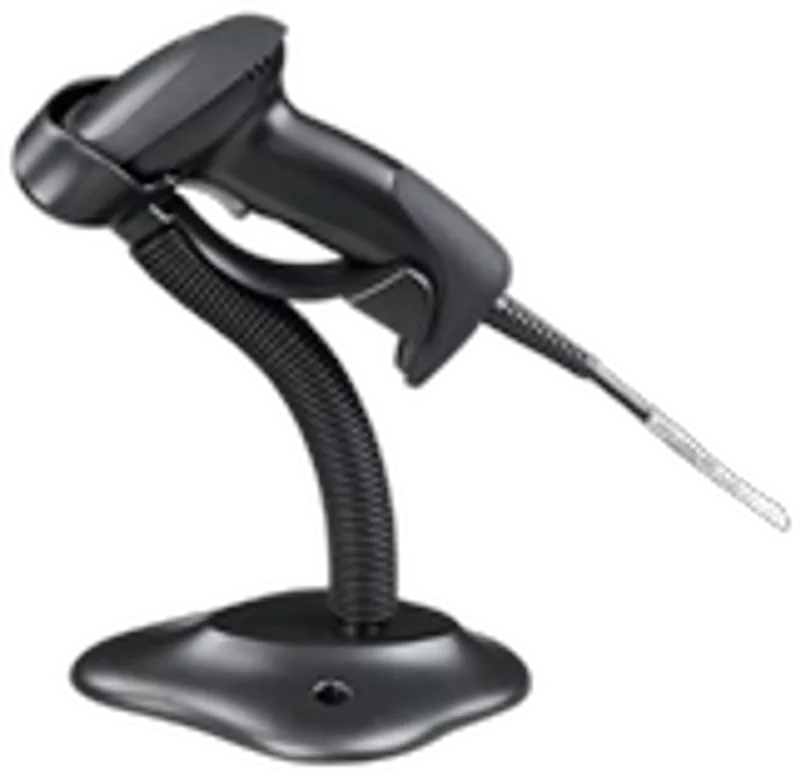 Kasse Laser-Barcodescanner mit USB-Anschluss und Standfuß Schwarz (AS1210HD-U-B)