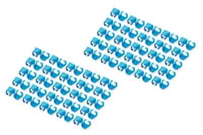 DIGITUS Farbclips für Patchkabel RJ45 100 Stück blau