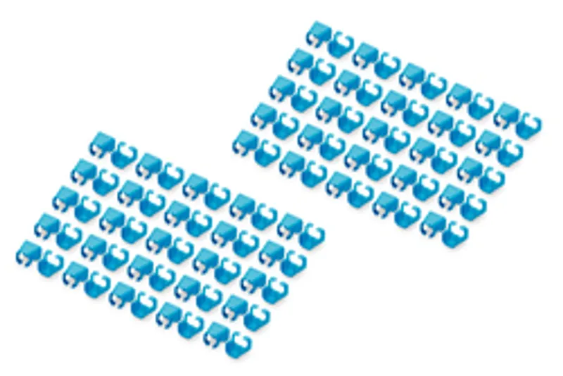 DIGITUS Farbclips für Patchkabel RJ45 100 Stück blau