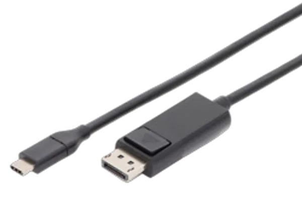 DIGITUS USB C Adapterkabel Typ C -DP 32,4GB  St/St 2.0m,  sw