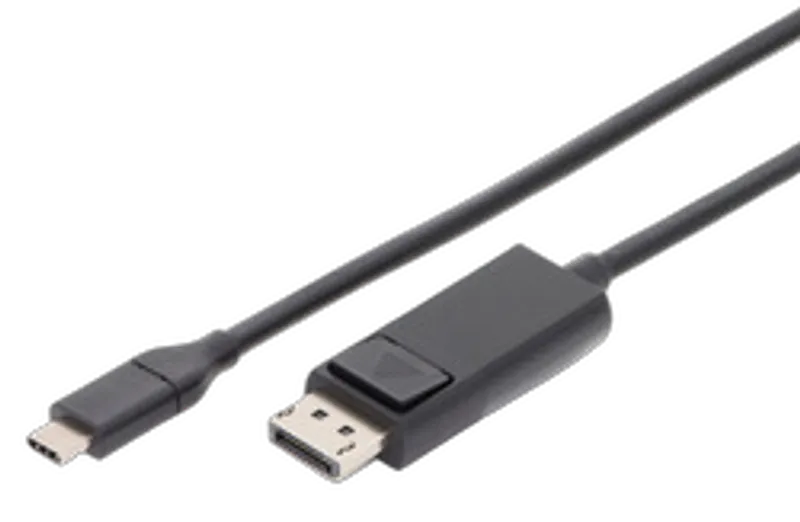 DIGITUS USB C Adapterkabel Typ C -DP 32,4GB  St/St 2.0m,  sw