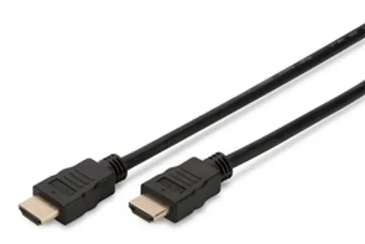 DIGITUS HDMI Anschlusskabel mit Ethernet , 4K 60Hz, 1m, sw