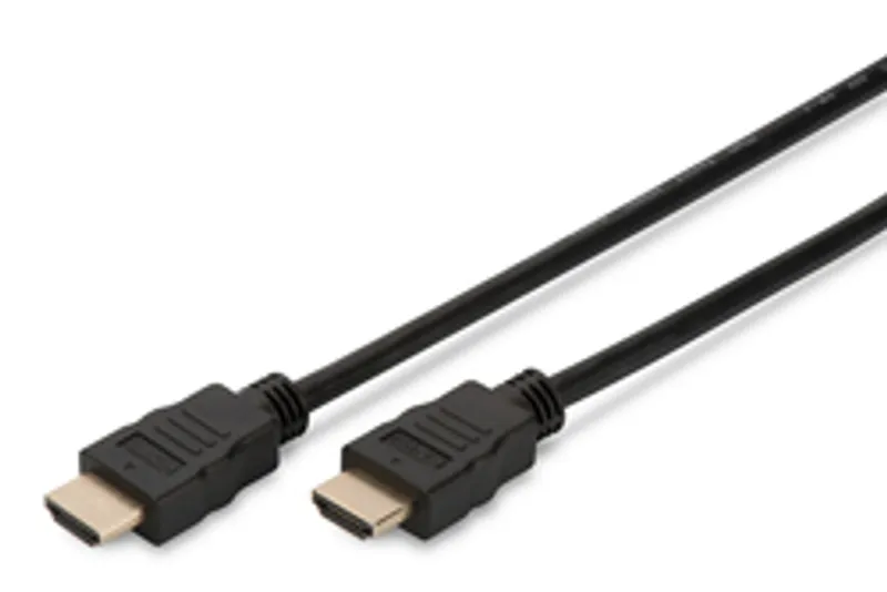 DIGITUS HDMI Anschlusskabel mit Ethernet , 4K 60Hz, 1m, sw