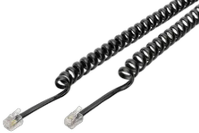 DIGITUS UAE Modular Spiral-Anschlusskabel, 2m, schwarz