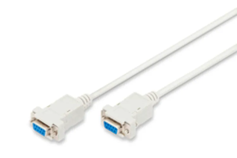DIGITUS Null-Modem Anschlusskabel, 3m, beige