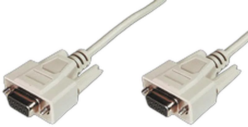 DIGITUS Datatransfer Anschlusskabel,D-Sub9/Bu-D-Sub9/Bu,3m