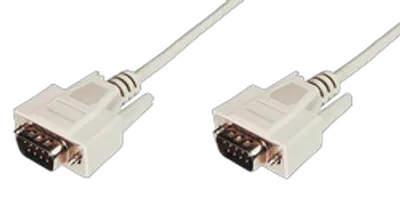 DIGITUS Datatransfer Anschlusskabel,D-Sub9/St-D-Sub9/St,3m