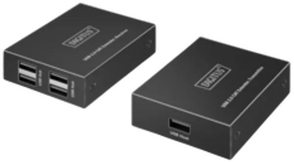 DIGITUS USB Extender 4xUSB-A 150m mit CAT6 schwarz