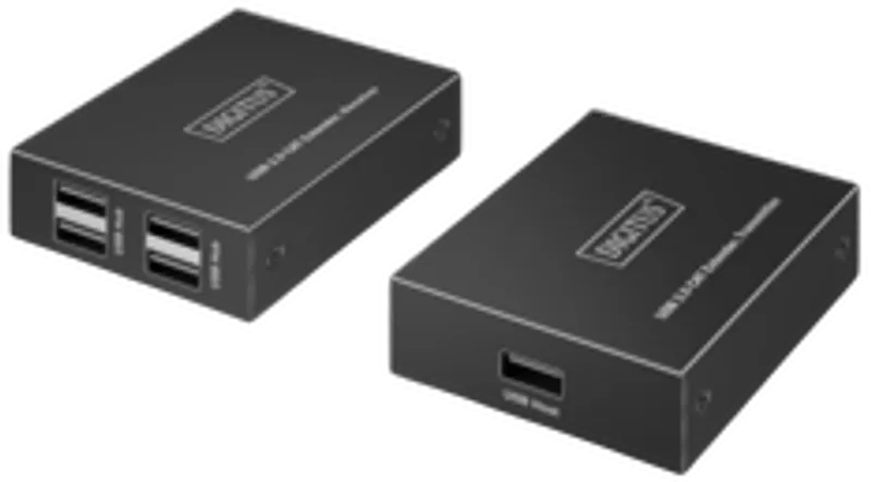 DIGITUS USB Extender 4xUSB-A 150m mit CAT6 schwarz