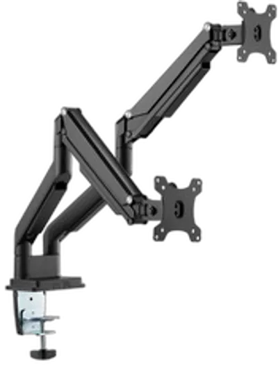 DIGITUS TIS 15"-32" 2TFT 3Gelenke schwarz Max.9KG Gasfeder
