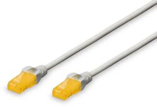 DIGITUS Patchkabel RJ45 U/UTP Cat6A  1.00m grau o. Hebelschu Polybeutel