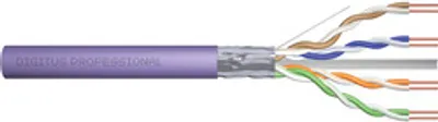DIGITUS Instal-kab Cat6  U/UTP  tw.Pair 305m violett