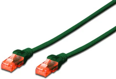DIGITUS CAT 6 U/UTP Patchkabel - LSZH, 10m, grün
