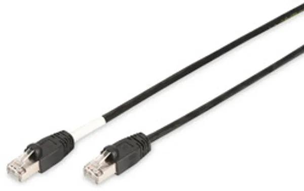 DIGITUS Patchkabel Cat6 S/FTP 2xRJ45 5.0m schwarz Outdoor