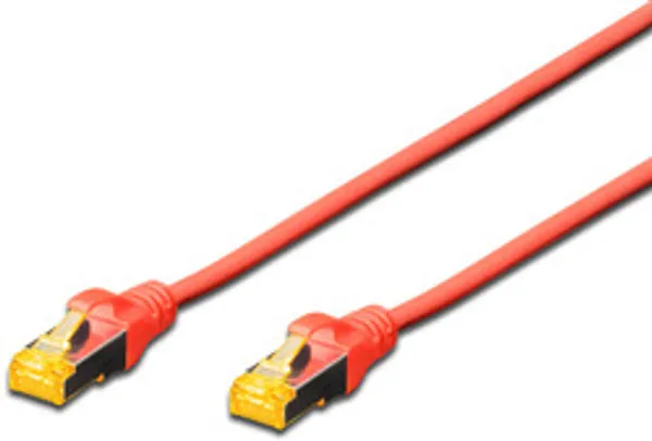 DIGITUS CAT 6A S/FTP Patchkabel, 1m, rot