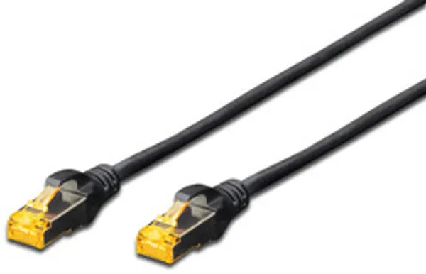 DIGITUS CAT 6A S/FTP Patchkabel, 2m, schwarz