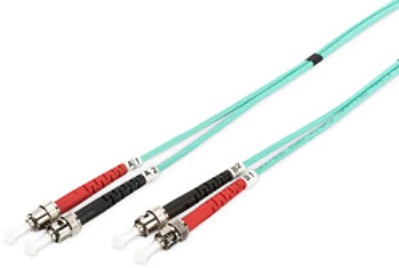 DIGITUS LWL Patchkabel ST -> ST 2.00m  Multimode Duplex OM3