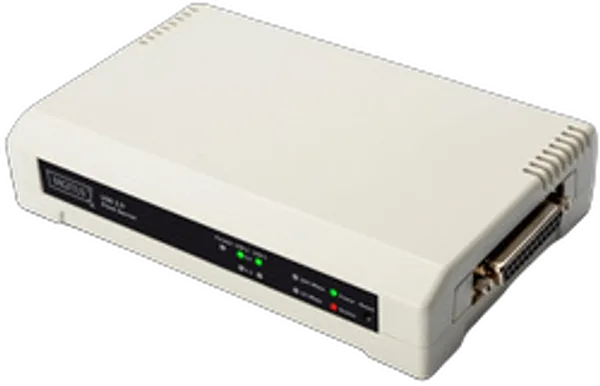 DIGITUS USB & Parallel Print Server, 3-Port 2x USB A, 1x DB-
