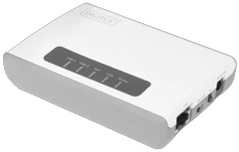 DIGITUS 2-Port USB2.0 Wireless Multif. Netw.Server,300Mbps