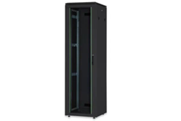 DIGITUS Netzwerkschrank Unique  26HE 1342x600x800mm schwarz (Speditionsversand)
