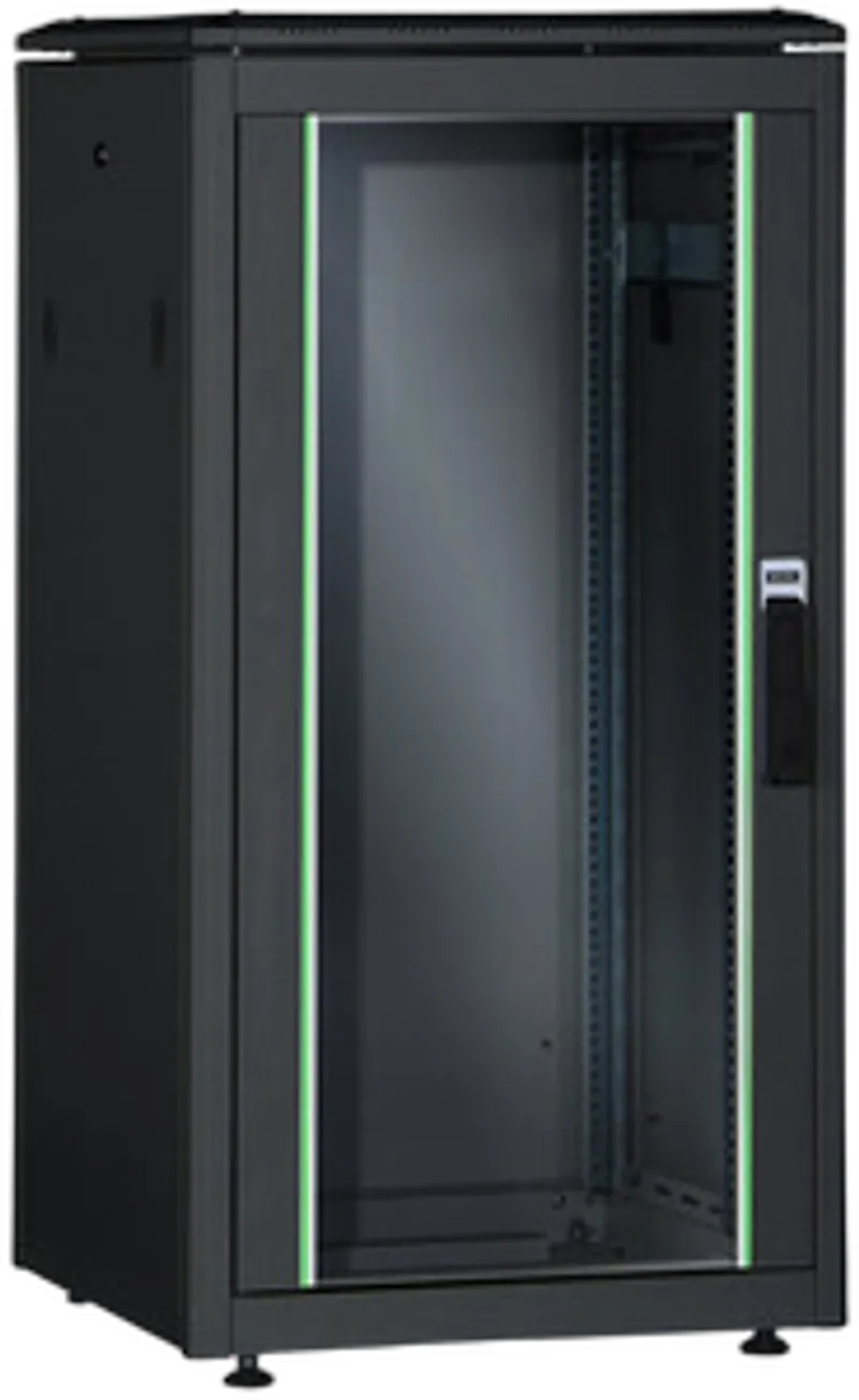 DIGITUS Netzwerkschrank Unique  26HE 1342x800x1000mm schwarz (Speditionsversand)