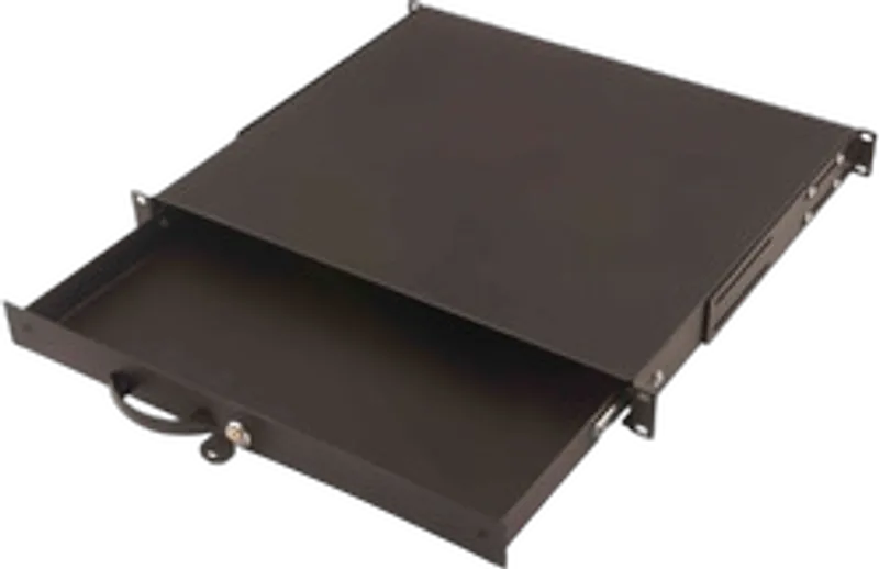 DIGITUS Schublade 1HE 483mm schwarz abschließbar