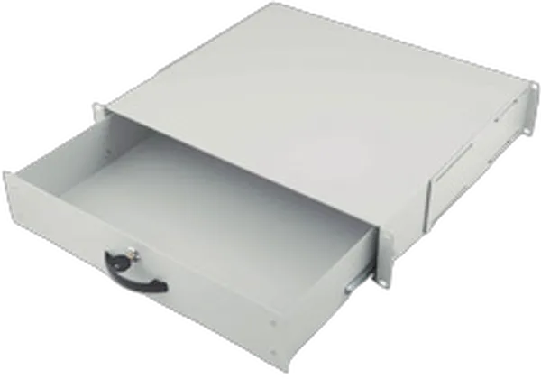 DIGITUS Schublade 2HE 483mm grau abschließbar