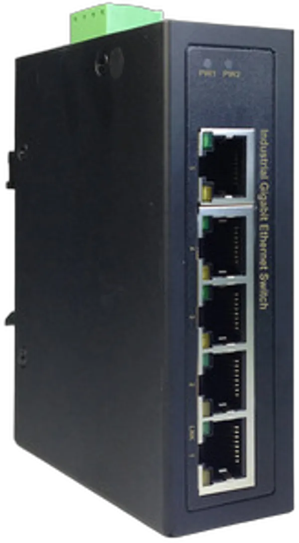 DIGITUS Switch Ind. 5-Port  Gigabit         Unmanaged schwar