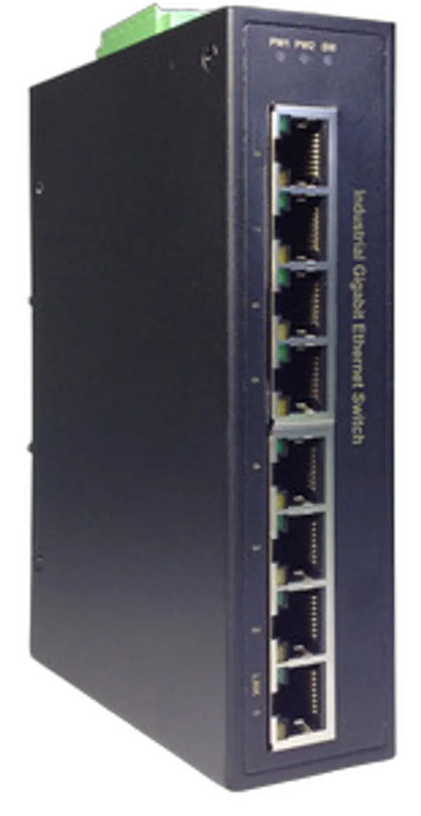 DIGITUS Switch Ind. 8-Port  Gigabit         Unmanaged schwar