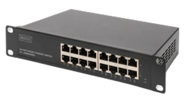 DIGITUS 10" Switch 16-Port Gigabit Ethernet Unmanaged