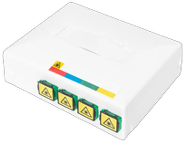 DIGITUS FTTX Gehäuse mit 4 x SC SX Kupplung