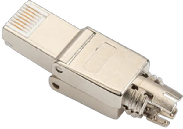 CAT 6A tool-less connector, AWG 22-27, metal latch Supports up to 4PPoE, IEEE802.3bt