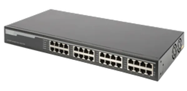 DIGITUS POE+ Mid-Span Hub Injektor 16 Port Gigabit 250W