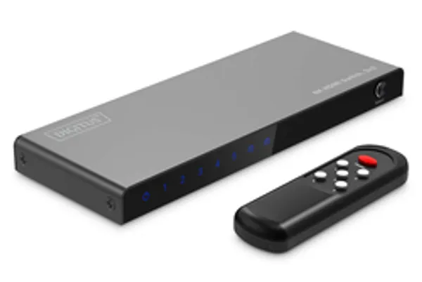 DIGITUS HDMI Switch, 5x1 8K/60Hz HDR, HDCP 2.3