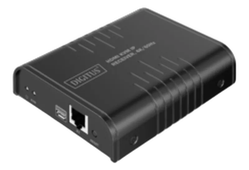 DIGITUS HDMI KVM IP Receiver 4K/60Hz schwarz