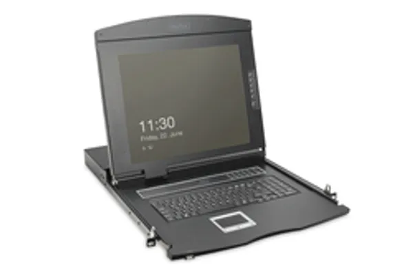DIGITUS Modulare Konsole 19"HD  LCD,8-port HDMI KVM UK