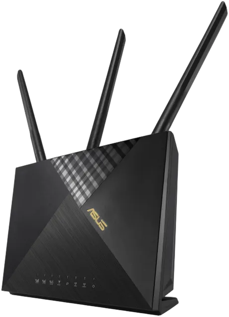 ASUS 4G-AX56 router inalámbrico Gigabit Ethernet Doble banda (2,4 GHz / 5 GHz) Negro