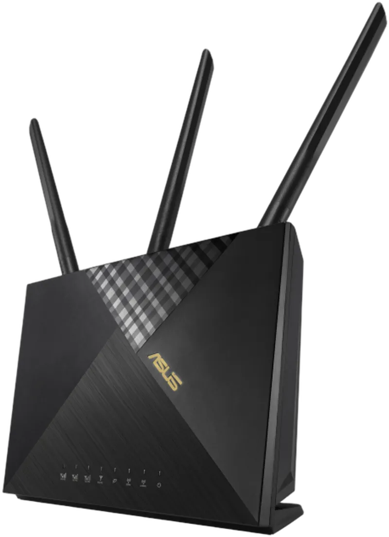 ASUS 4G-AX56 router inalámbrico Gigabit Ethernet Doble banda (2,4 GHz / 5 GHz) Negro
