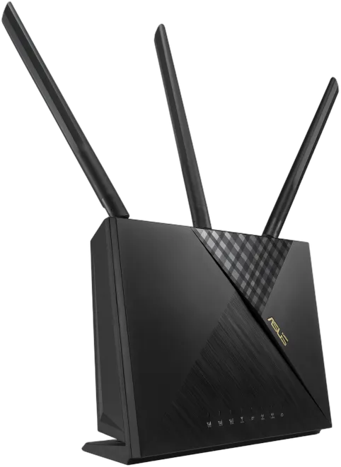 ASUS 4G-AX56 router inalámbrico Gigabit Ethernet Doble banda (2,4 GHz / 5 GHz) Negro