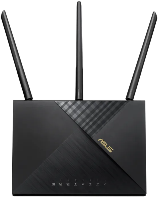ASUS 4G-AX56 router inalámbrico Gigabit Ethernet Doble banda (2,4 GHz / 5 GHz) Negro
